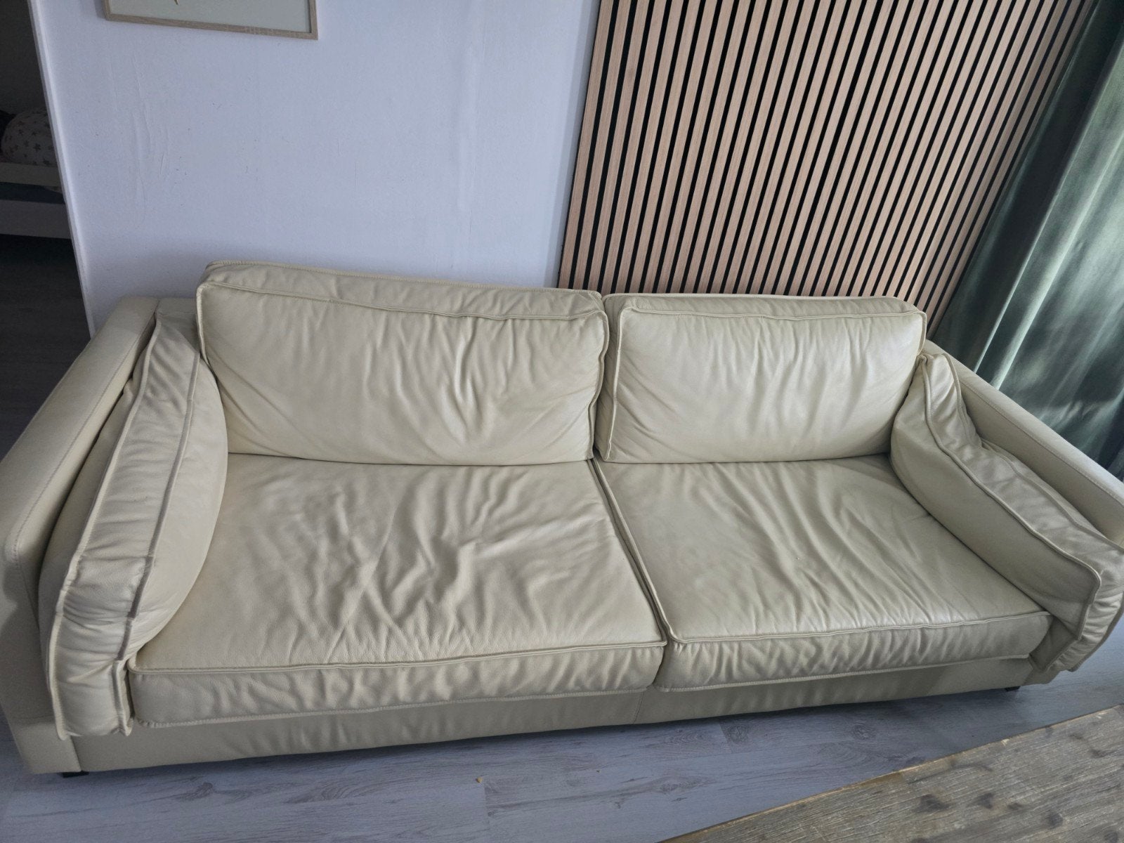 GRATIS 2 ANEKR LEER banken, zolas nieuw, 224x78x64 en 190x78, Driepersoons, Ophalen of Verzenden, Zo goed als nieuw, 200 tot 250 cm