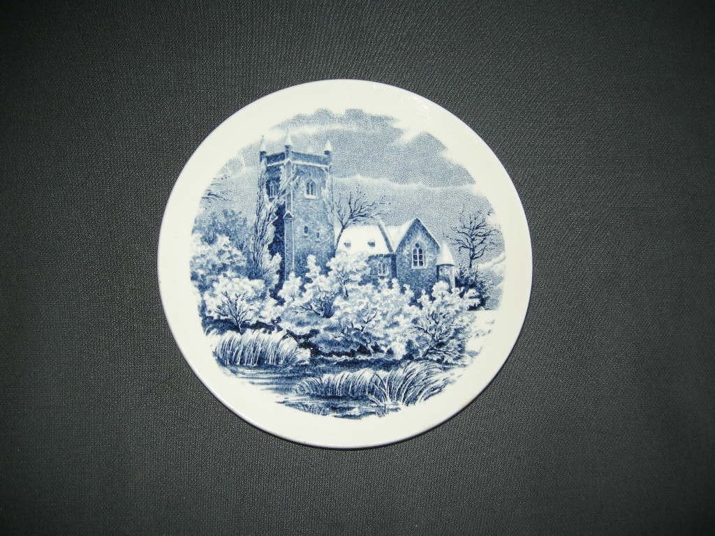 Ceramique Maestricht Delfts blauw wandplaat nr. 7 Landschap, Ophalen of Verzenden