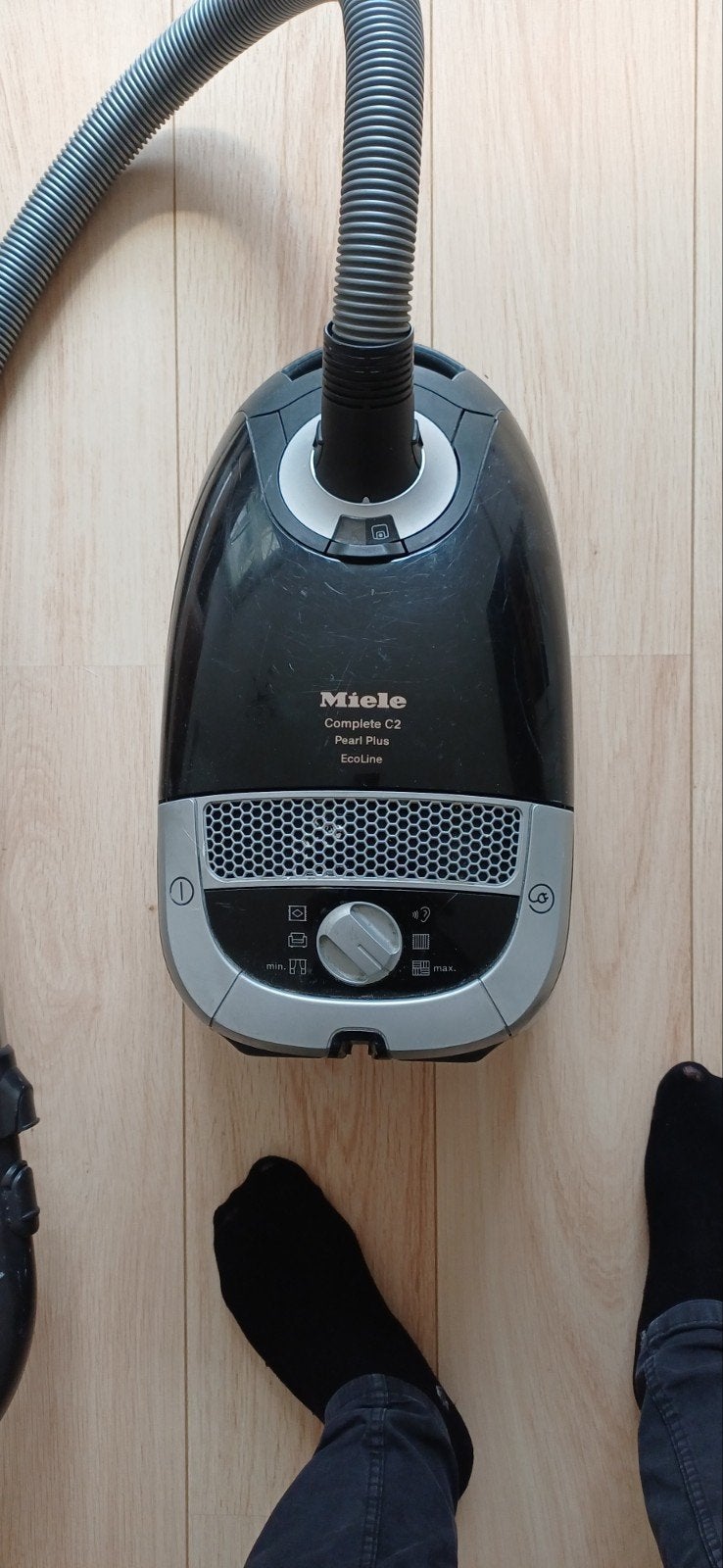 Miele Complete C2 Parquet Plus Ecoline stofzuiger, Stofzak, Gebruikt, Ophalen of Verzenden, Geschikt voor harde vloeren