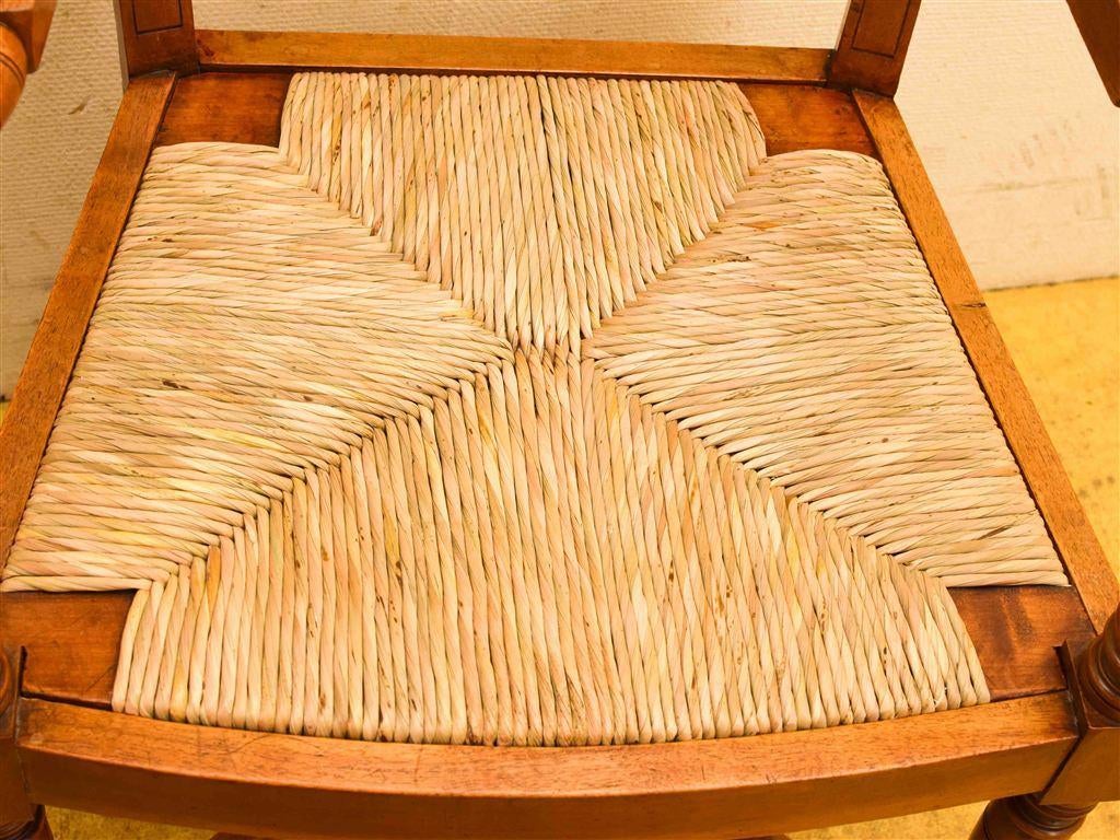 Houten stoel met armleuning 44863, Ophalen of Verzenden, Gebruikt, Bruin, Vijf, Zes of meer stoelen