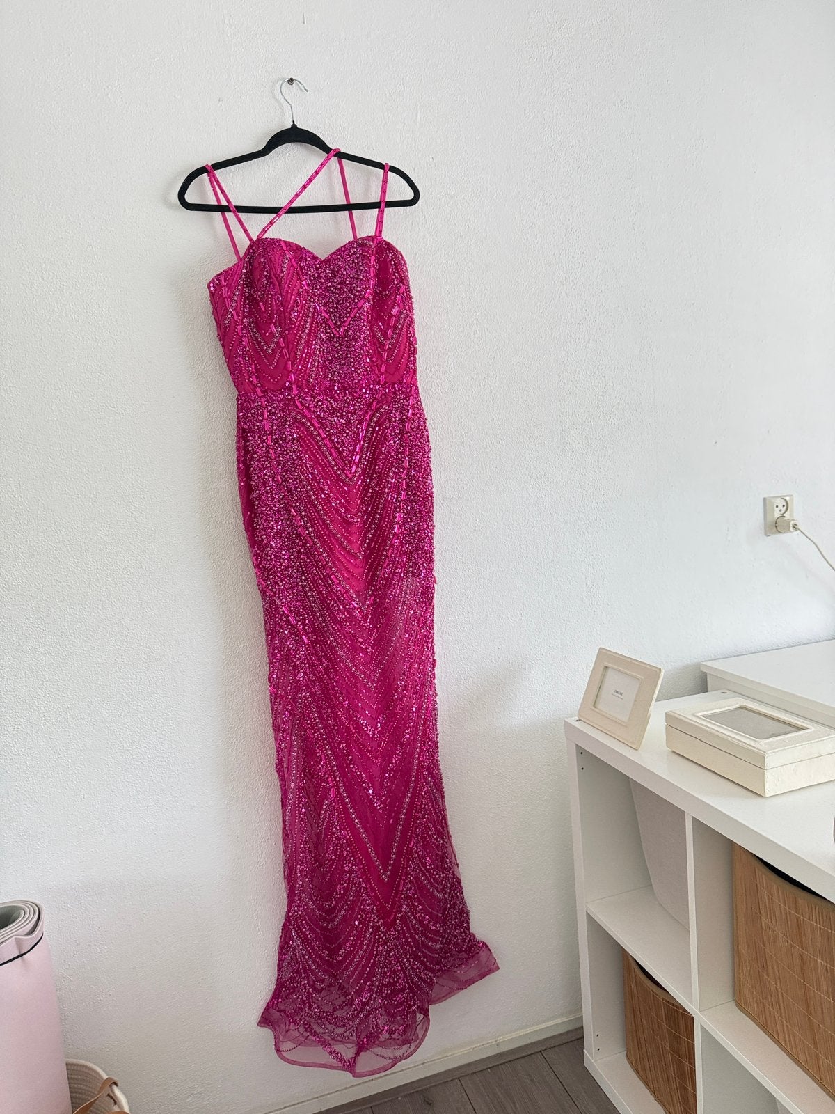 Nieuw Avondjurk, Ophalen, Nieuw, Roze, Maat 36 (S)