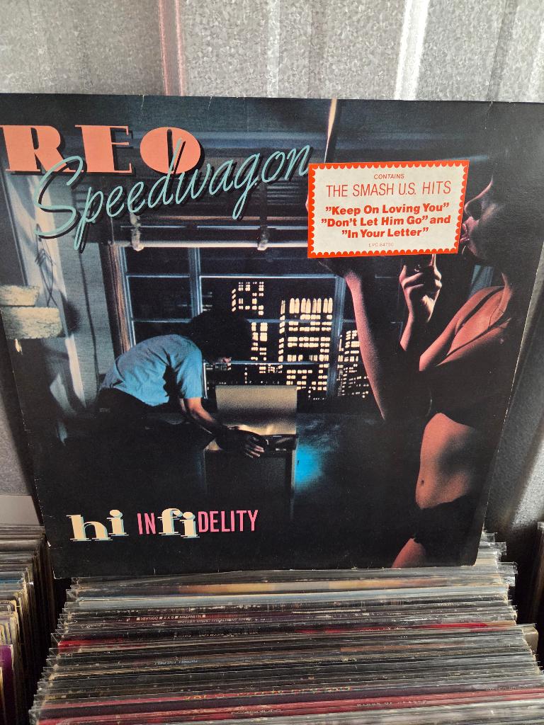 Vinyl lp REO SPEEDWAGON: HI FI, Gebruikt, 12 inch, Poprock, Inclusief binnenhoes