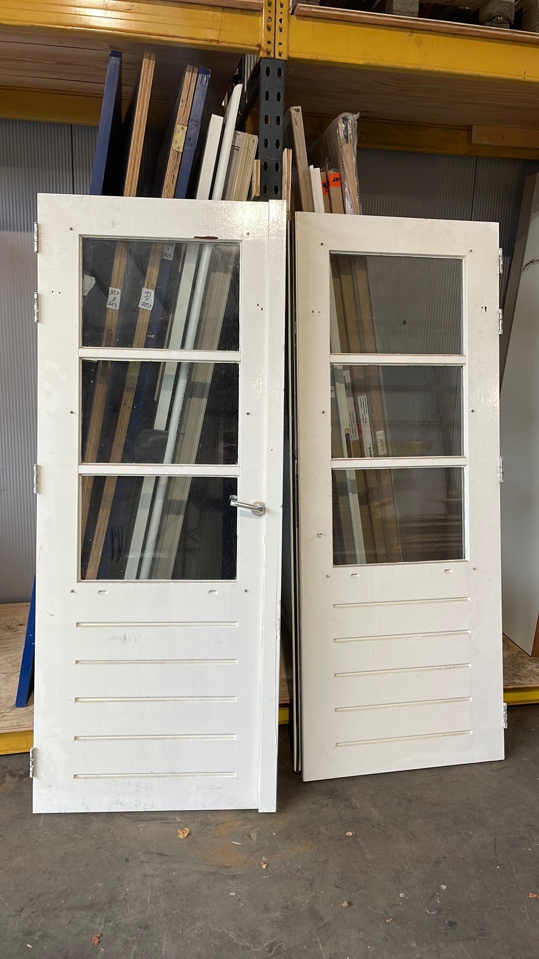 Openslaande buitendeuren, Ophalen, Hout, Buitendeur, 200 tot 215 cm