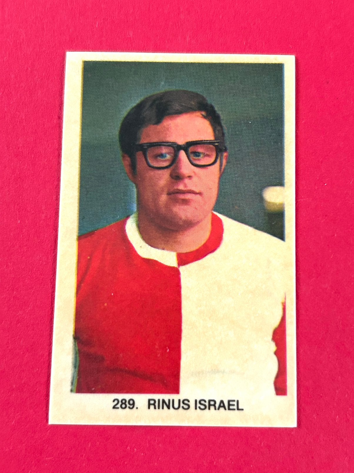 Vanderhout 79/80 Rinus Israel #289 Feyenoord sticker, Verzenden, Gebruikt, Feyenoord, Poster, Plaatje of Sticker