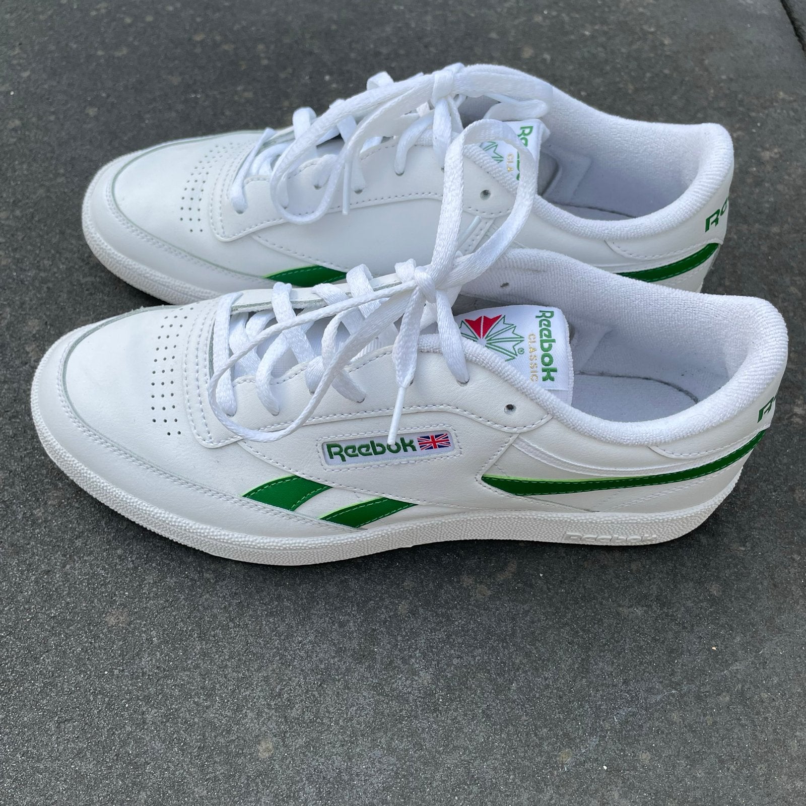 Reebok Classic Club C Revenge Sneakers Wit/Groen maat 44,5, Kleding | Heren, Schoenen, Ophalen of Verzenden, Zo goed als nieuw