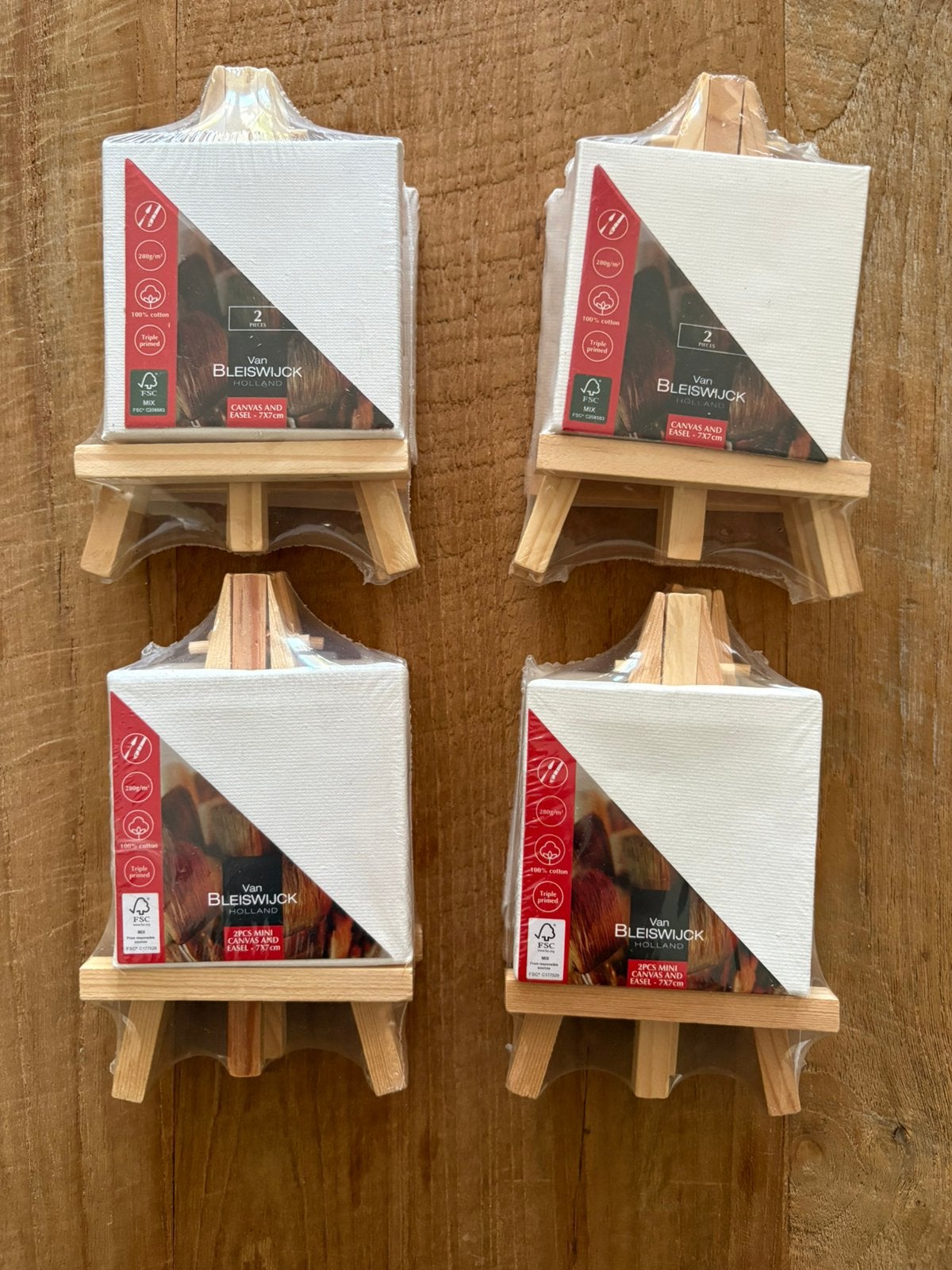 Mini canvas op mini ezeltje. 8 Stuks, Ophalen of Verzenden, Nieuw, Knutselmateriaal, Overige merken