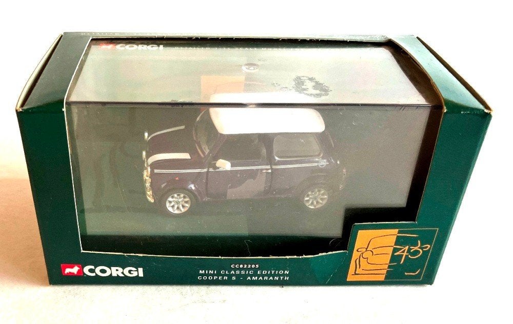 Mini 40 Cooper S Amaranth Corgi CC82205., Ophalen of Verzenden, Zo goed als nieuw, Auto