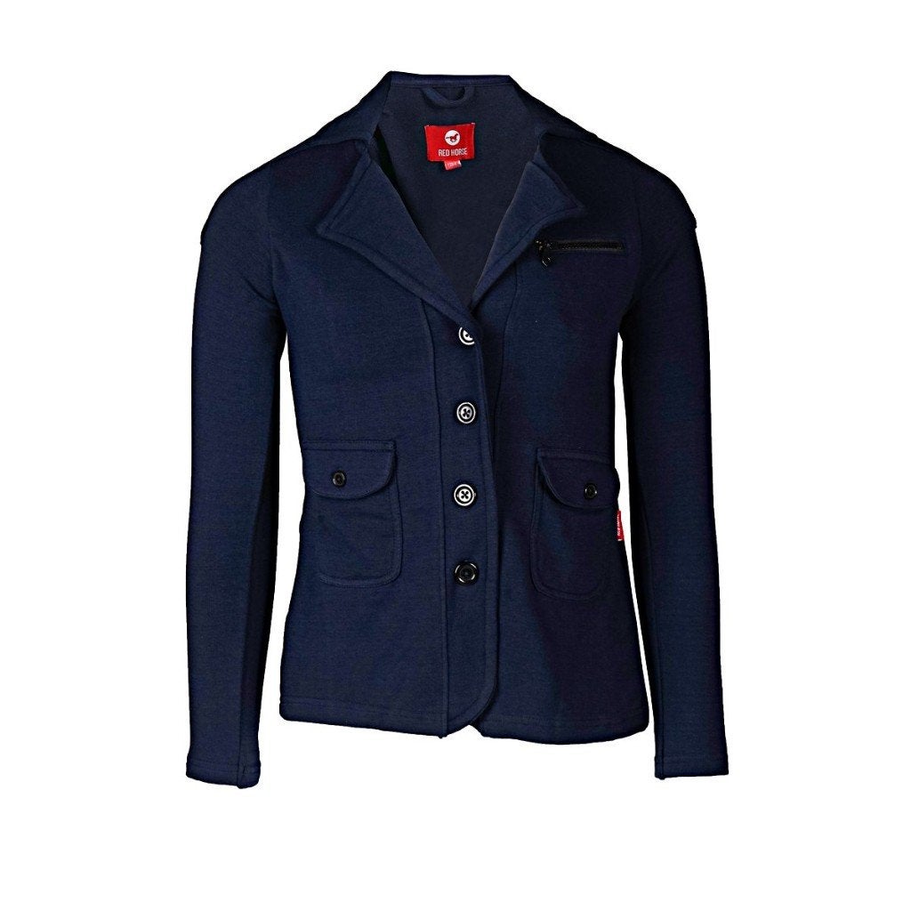 Blauw Red Horse Jump jongens rijjasje maat 128, Dieren en Toebehoren, Paardrijkleding, Blauw, Met stretch, Kinderen, Dressuur