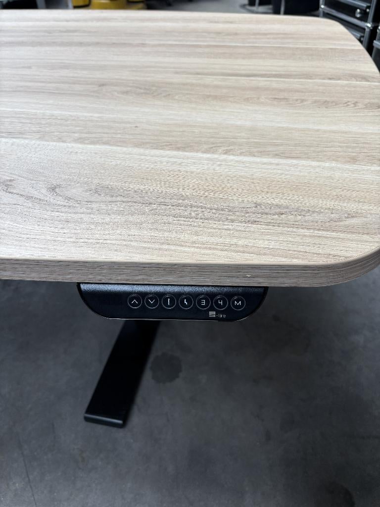 Elektrisch verstelbare tafel 220 x 110cm deens ovaal, -, -, In hoogte verstelbaar, Ophalen of Verzenden