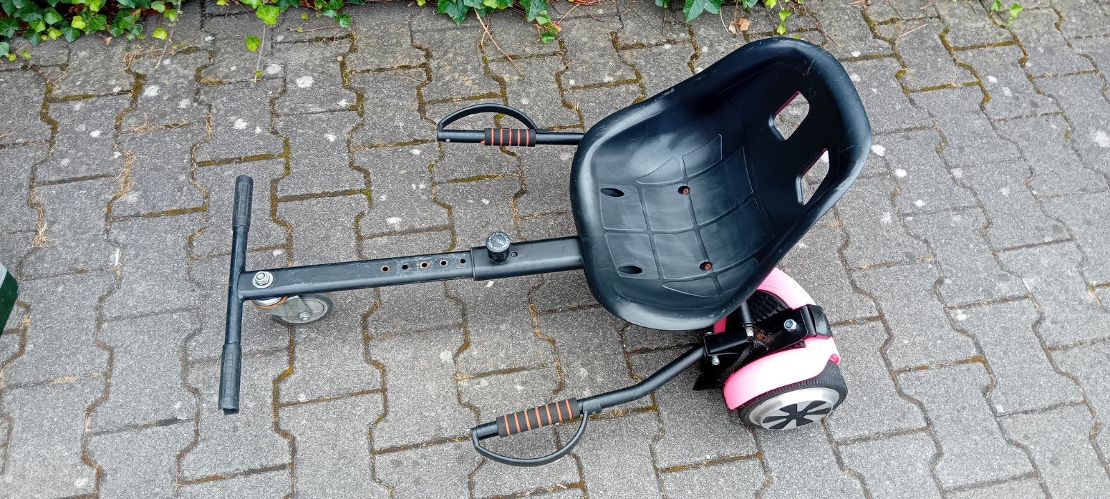 Roze Denver hoverboard met kart, Ophalen, Gebruikt