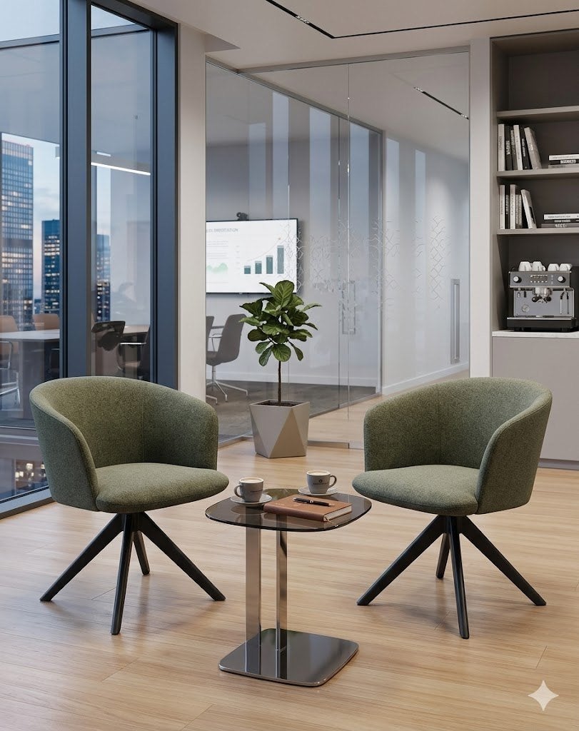 Comfortabele eetkamerstoel met Draaibare Poot (2 stuks), Twee, Overige kleuren, Modern Design, Ophalen of Verzenden