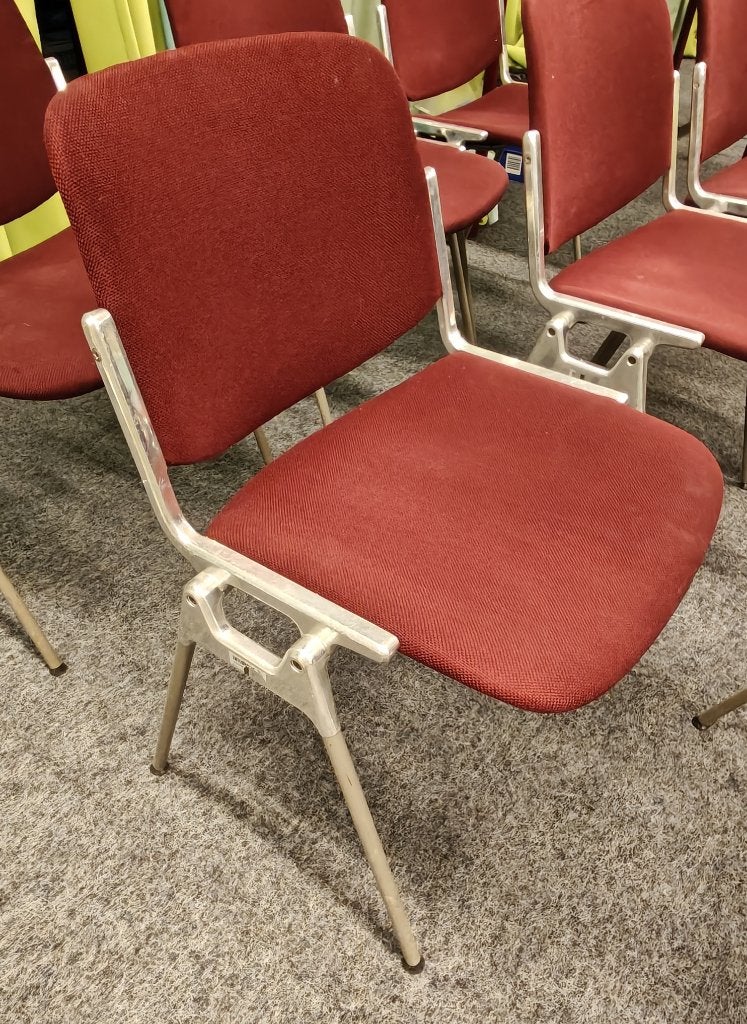 Acht stoelen Castelli DSC 106 Italiaans Design/Vintage, Ophalen, Gebruikt, Italiaanse design, vintage, Stof