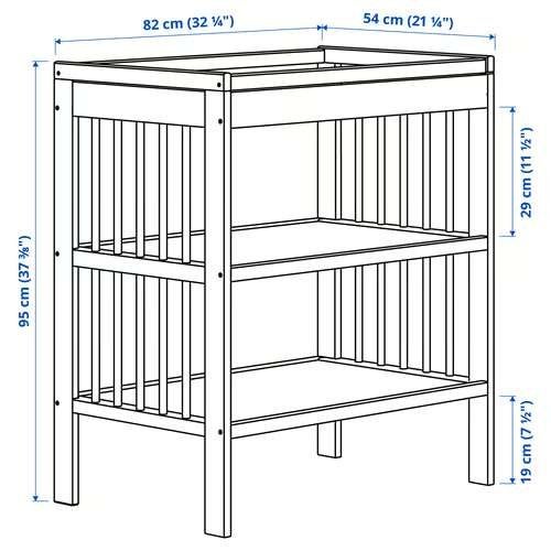 Foto 8 van IKEA GULLIVER Commode / Verschoontafel (Wit) / 82x54x93 cm