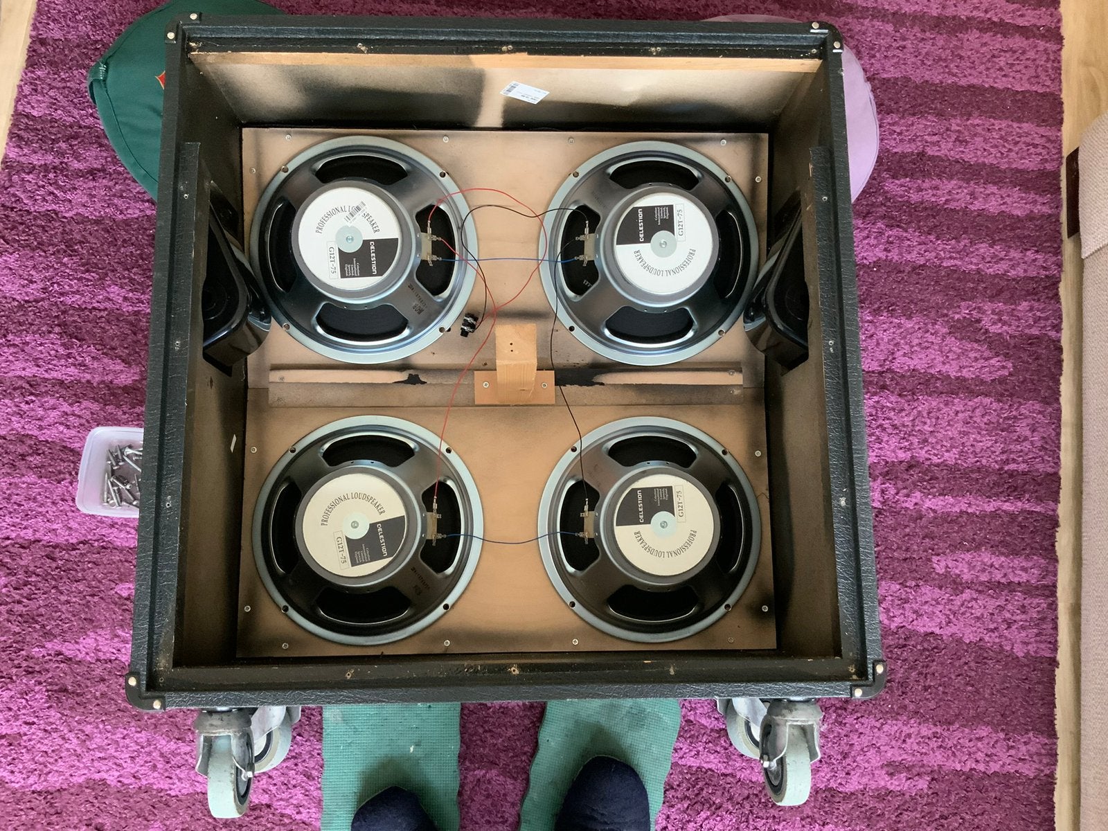 Marshall 4x12 cabinet, Ophalen, Zo goed als nieuw, Gitaar, 100 watt of meer
