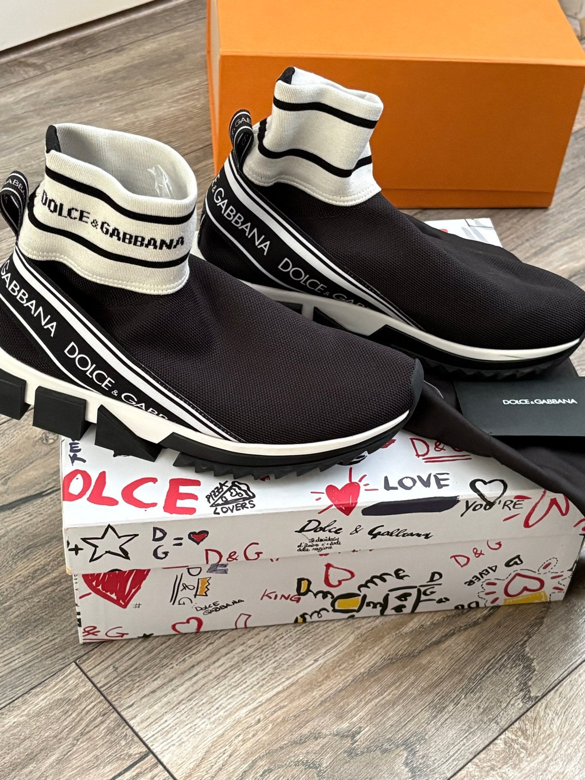 Dolce & Gabbana Sorrento Sneakers Maat 38, Ophalen of Verzenden, Nieuw, Zwart, Sneakers of Gympen