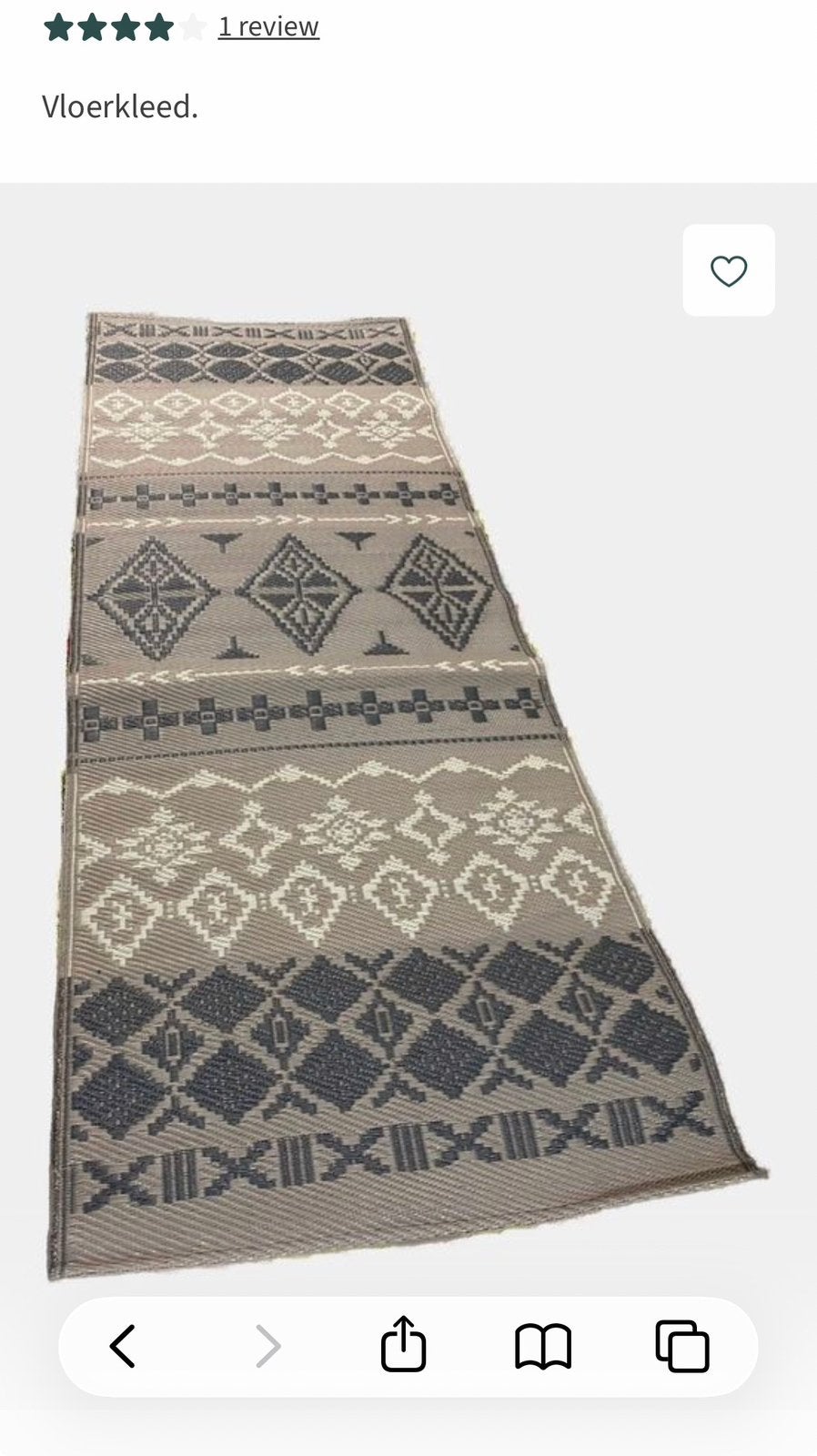 Human comfort Outdoor Vloerkleed  350 x 270 cm, Ophalen, 200 cm of meer, Grijs, Rechthoekig