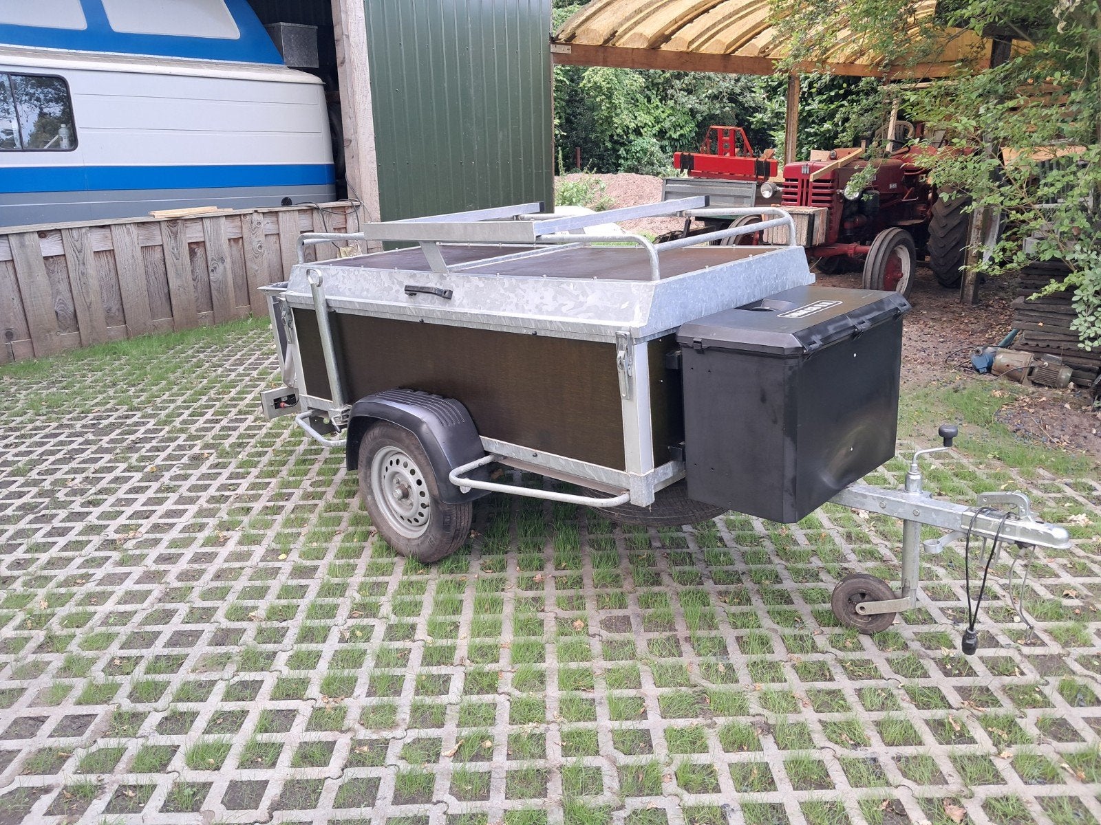 powertrailer bagagewagen, Ophalen