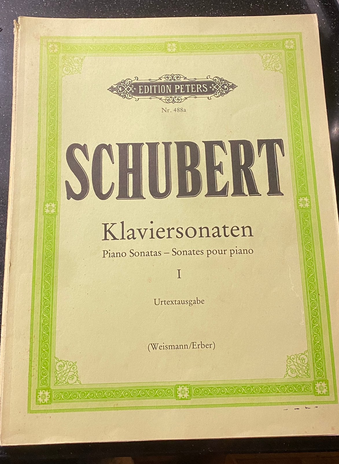Schubert Klaviersonaten - Edition Peters Nr. 488a, Muziek en Instrumenten, Gebruikt, Klassiek, Ophalen of Verzenden, Artiest of Componist