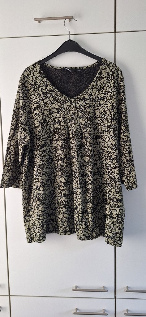Ulla Popken Shirt Groen/zwart (Nieuw), Nieuw, Ulla Popken, Groen, Shirt of Top