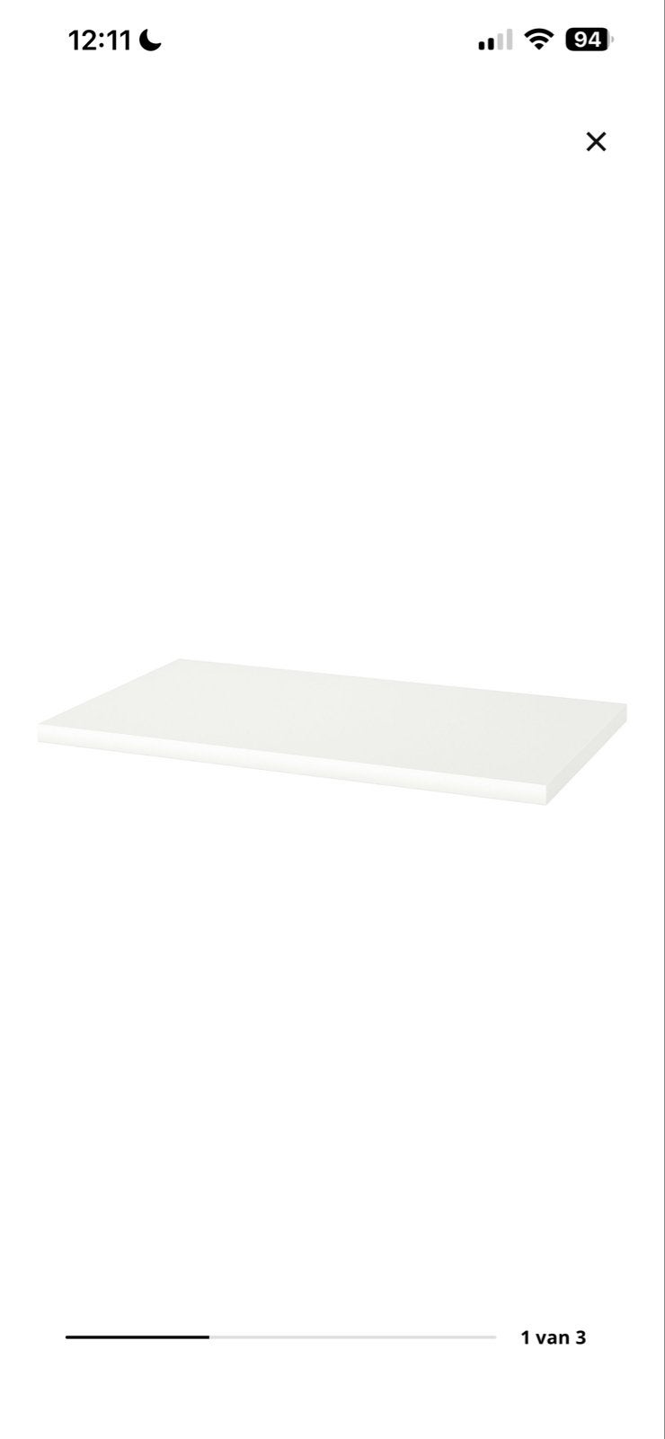 IKEA Linnmon Tafelblad 120x60 cm met poten (gratis), Ophalen, Gebruikt, Spaanplaat of MDF, IKEA