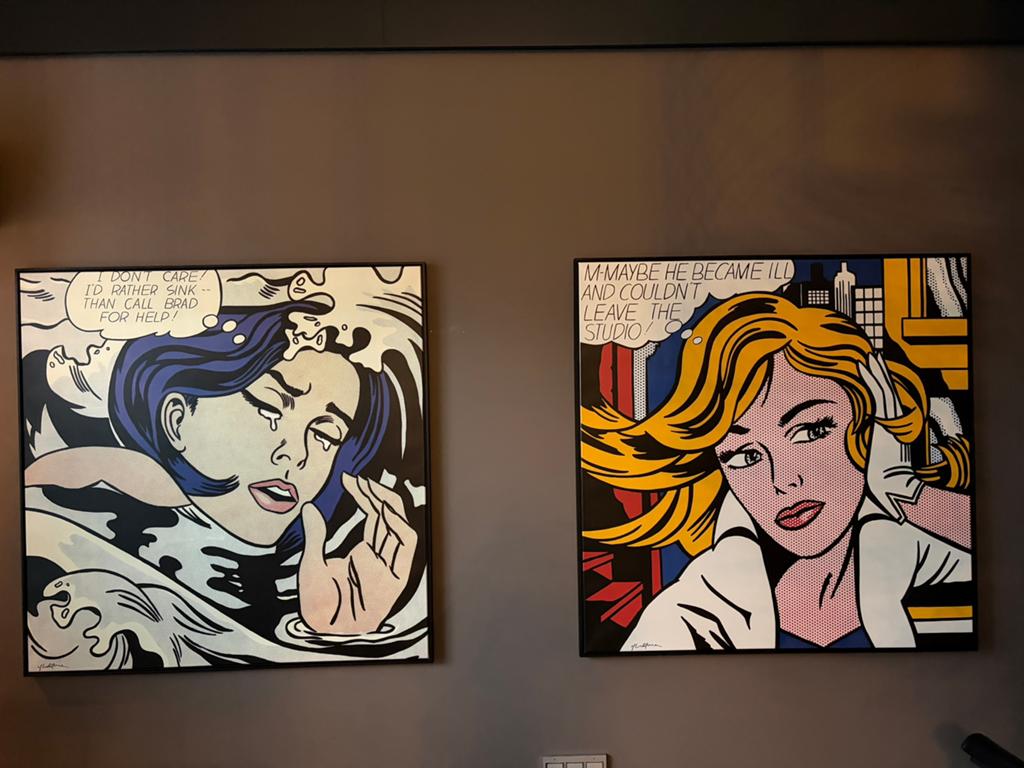 Roy Lichtenstein geïnspireerde kunst, Ophalen