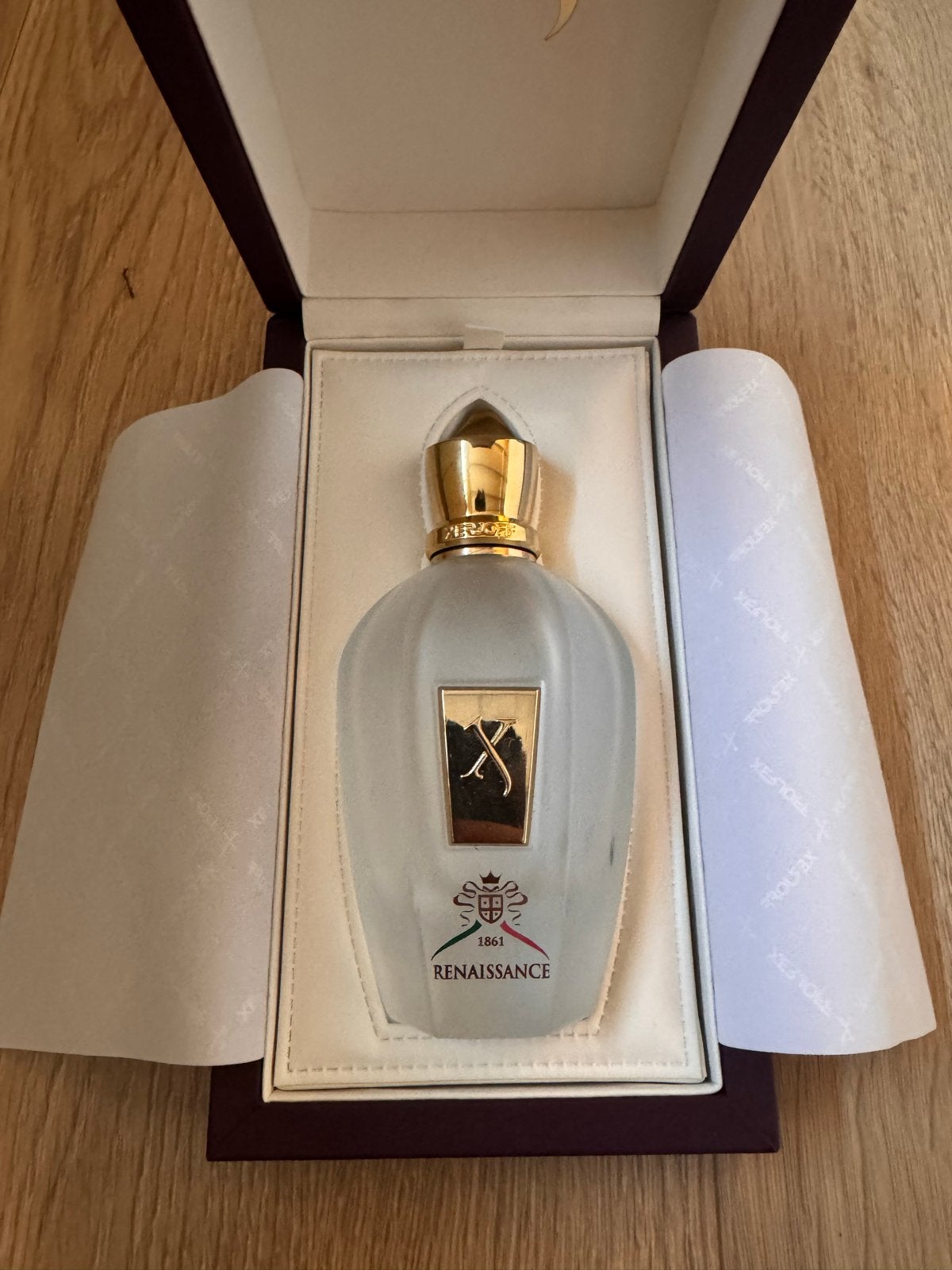 Lege fles Xerjoff Renaissance Eau de Parfum 0/100ml, Ophalen of Verzenden, Gebruikt