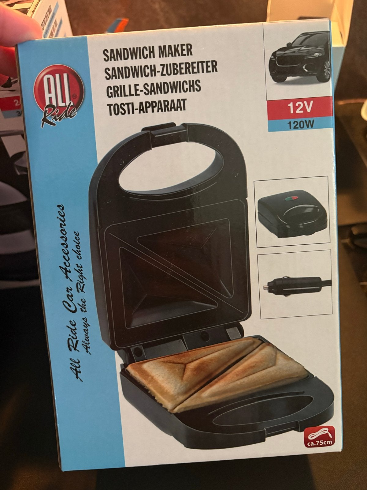 All Ride Tosti-apparaat 12V, Ophalen, Nieuw