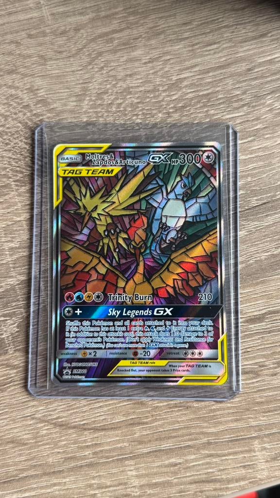 Moltres & Zapdos & Articuno GX SM210, Ophalen of Verzenden, Nieuw, Losse kaart, Foil