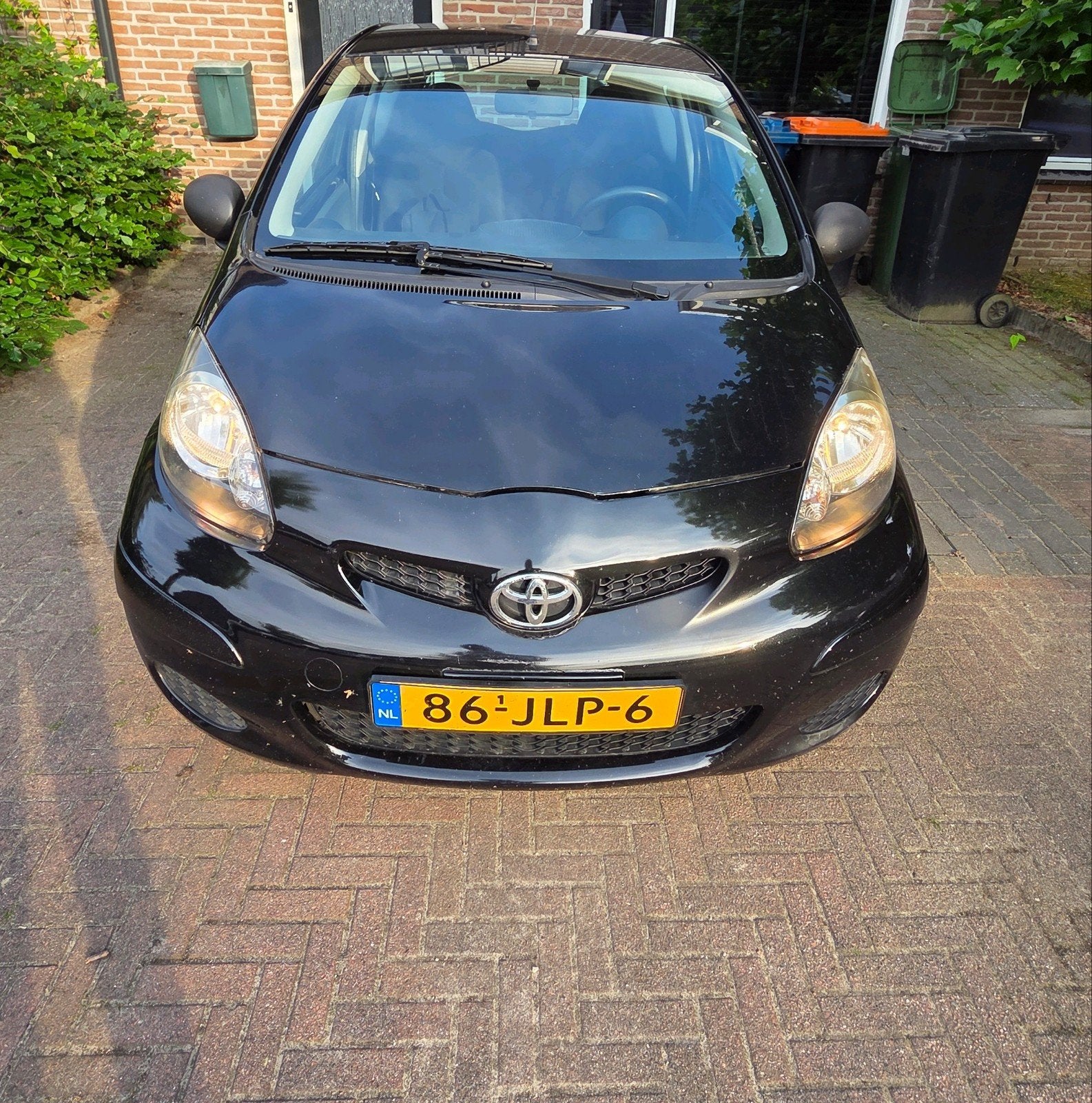 Toyota Aygo 1.0 12V Vvt-i 2009 Airco + nieuwe apk, Voorwielaandrijving, Stof, Zwart, 4 stoelen