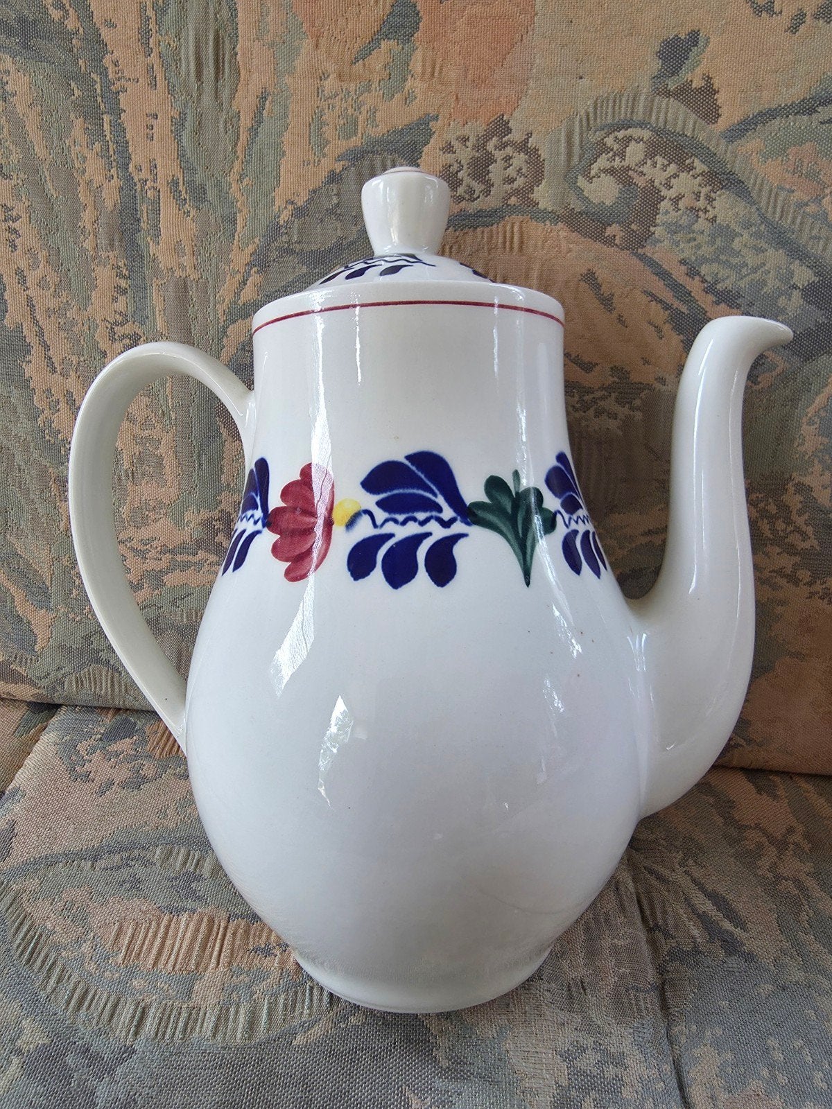Antieke Boch Boerenbont Koffiepot - Handgemaakt, Ophalen of Verzenden