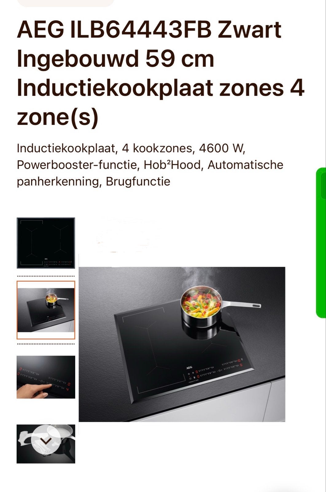 AEG ILB64443FB Inductiekookplaat - Nieuw in doos, Ophalen, Nieuw