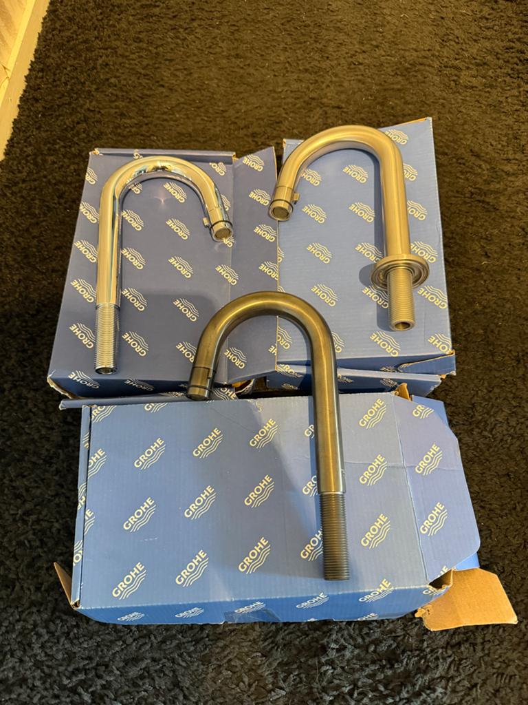 Grohe en Aqua Vive Kranen en Douchekoppen, Doe-het-zelf en Verbouw, Sanitair, Zo goed als nieuw, Kraan, Chroom, Ophalen of Verzenden