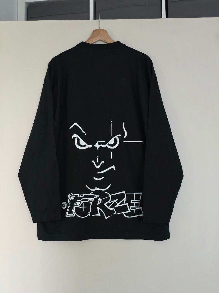 1994 Forze Records Longsleeve XL Thunderdome Gabber hardcore, Thunderdome, Zwart, Ophalen of Verzenden, Maat 56/58 (XL)