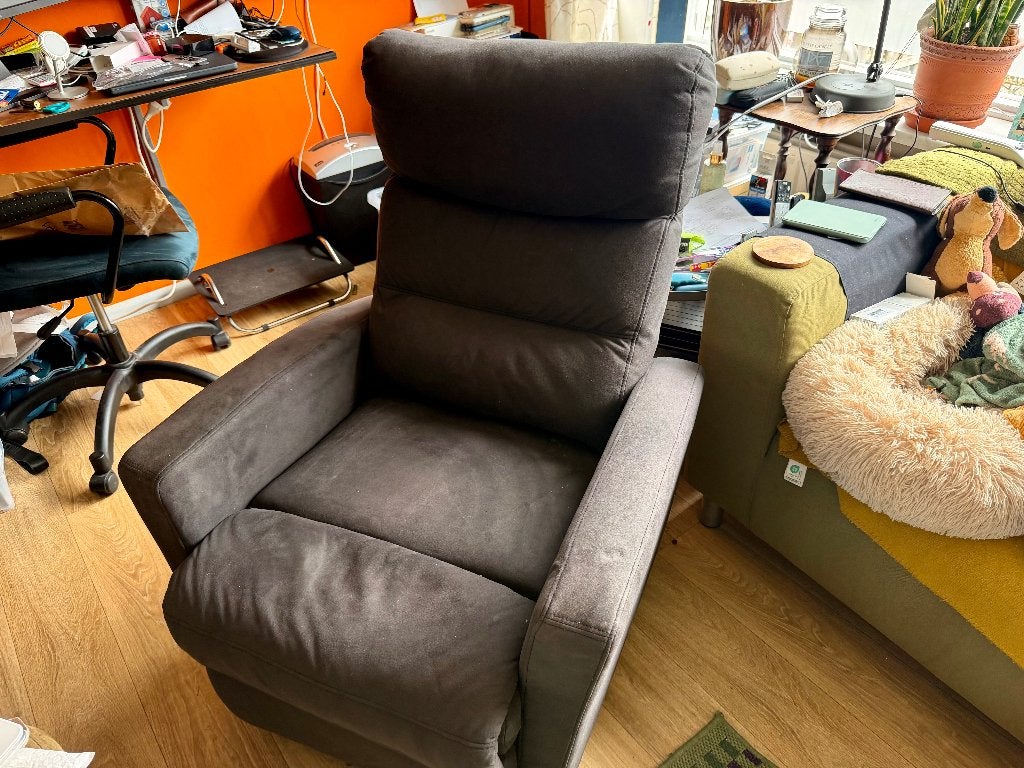 Relaxstoel, Ophalen, Gebruikt, 75 tot 100 cm, Stof