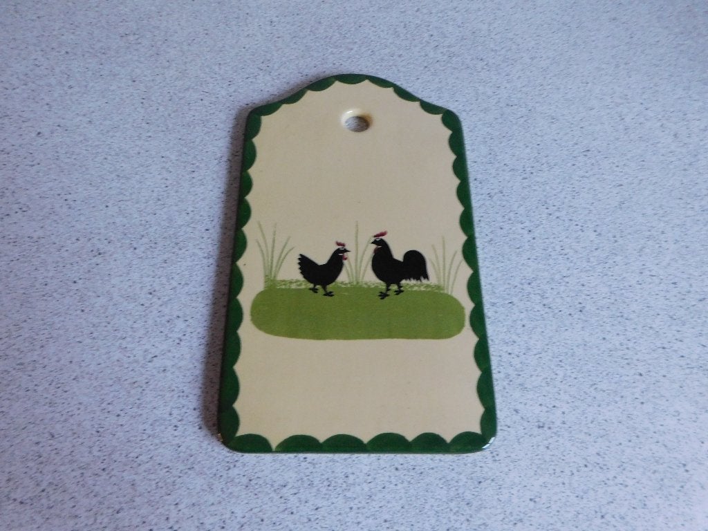 Plank 24x14 cm. Kip en Haan Zeller Keramik, Keramiek, Overige typen, Ophalen of Verzenden, Zo goed als nieuw