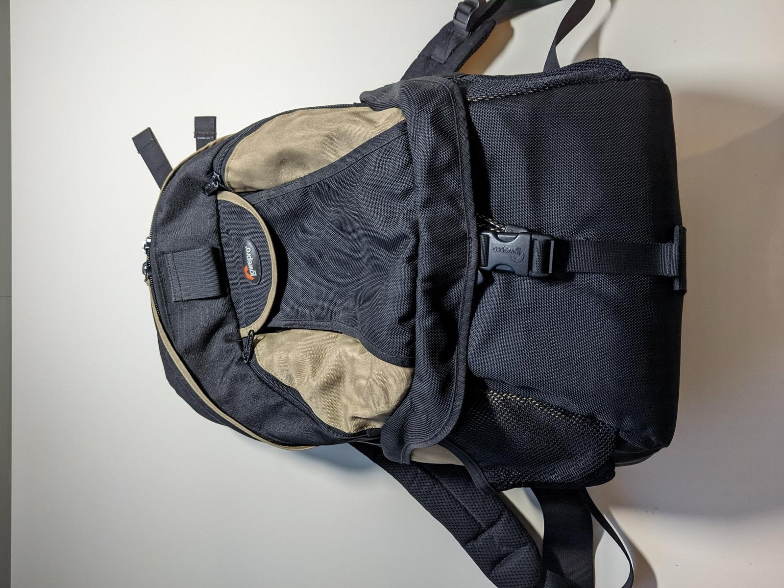 Lowepro S&F Rover Light camerarugtas - Zwart/Beige, Rugtas, Gevoerd, Ophalen of Verzenden, Zwart