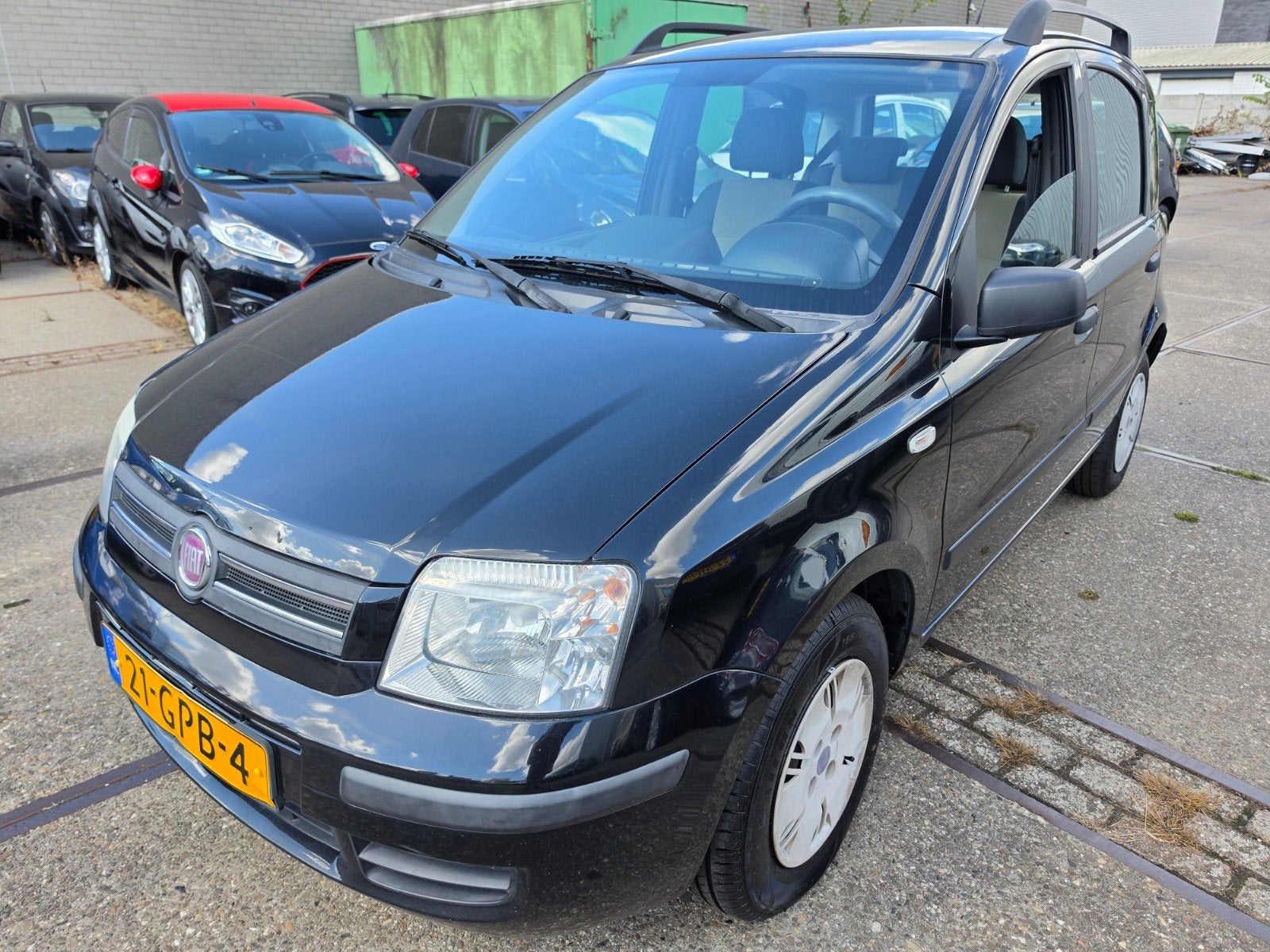 Fiat Panda 1.2 44KW 60PK 2008 Zwart APK 18-08-2027, Voorwielaandrijving, 1242 cc, Zwart, Origineel Nederlands