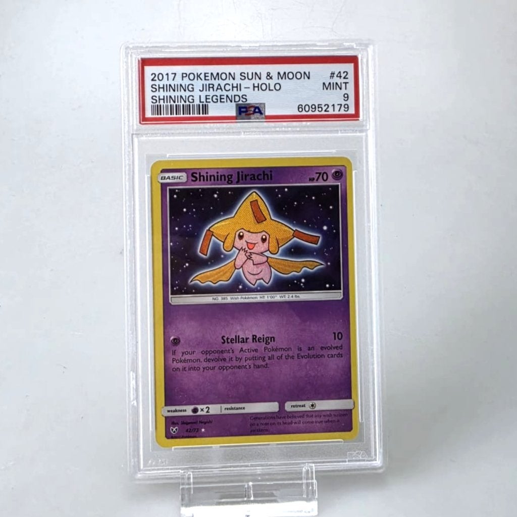 TCG Shining Jirachi PSA Mint 9 Graded, Gebruikt