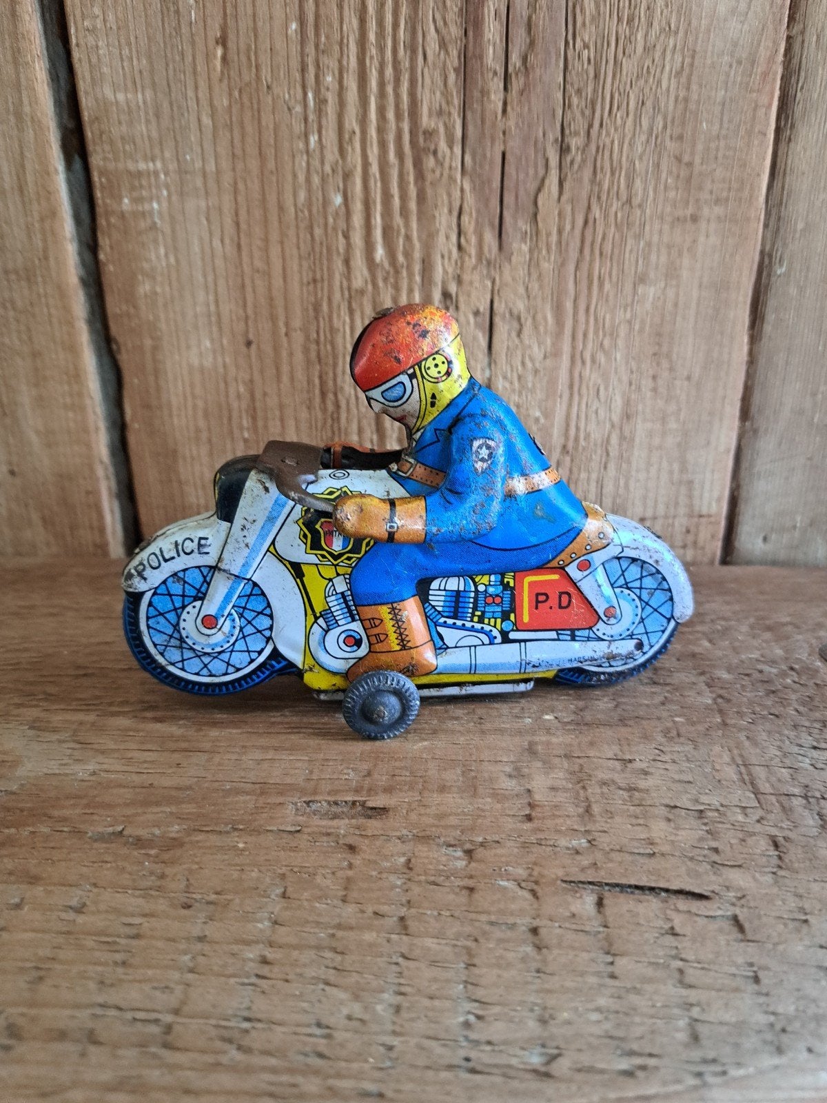 Blikken motorfietsje, Japan, Antiek en Kunst, Ophalen of Verzenden