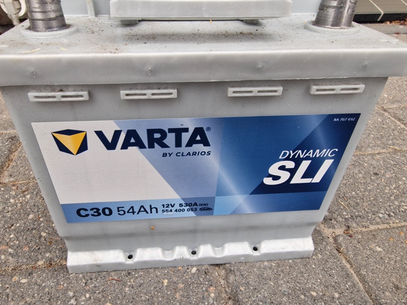 Varta Dynamic SLI C30 54Ah 12V 530A (EN) Accu, Gebruikt, Seat