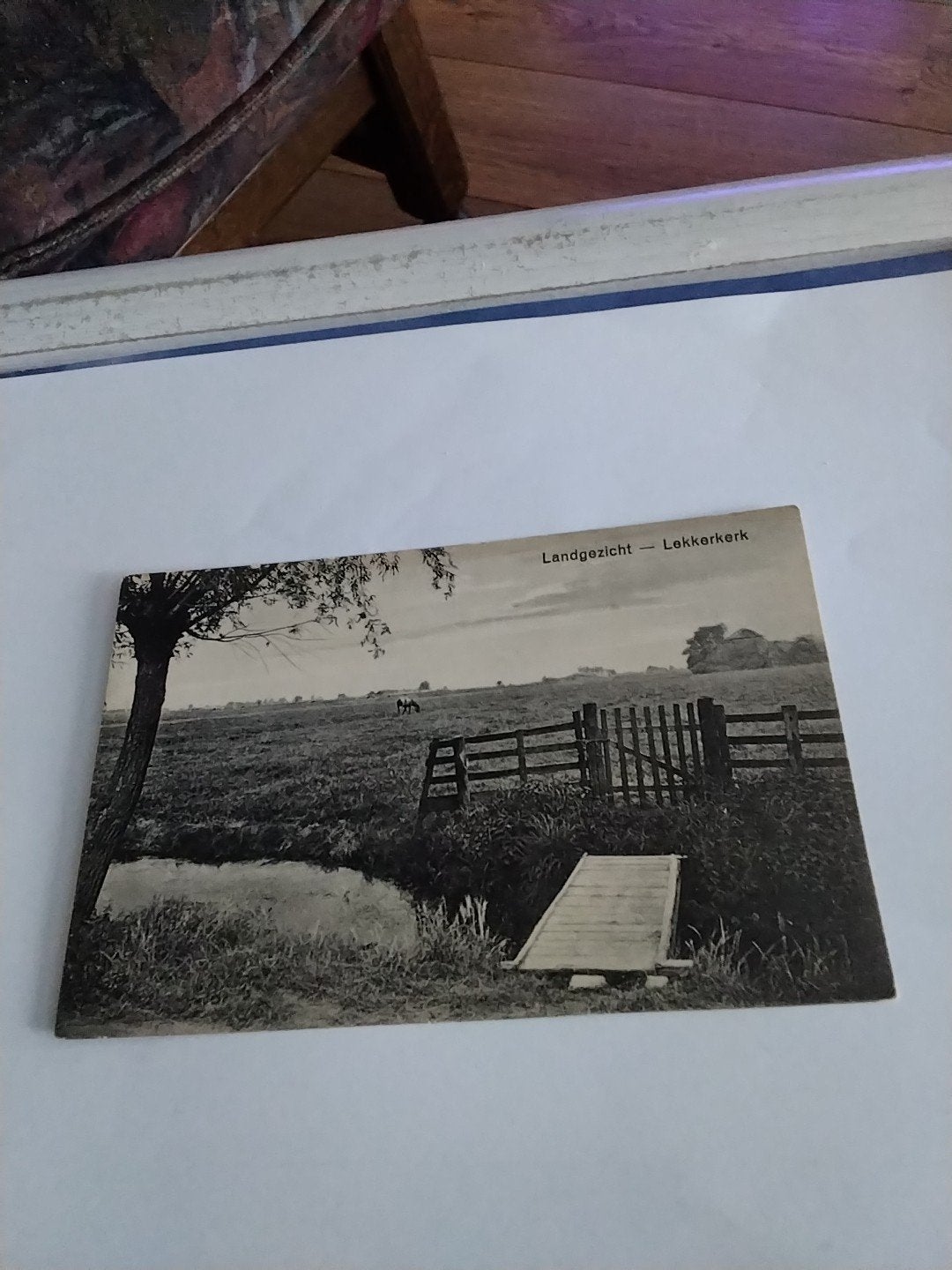 LEKKERKERK. LANDGEZICHT, Verzamelen, Ansichtkaarten | Nederland, Ophalen of Verzenden, Voor 1920, Zuid-Holland