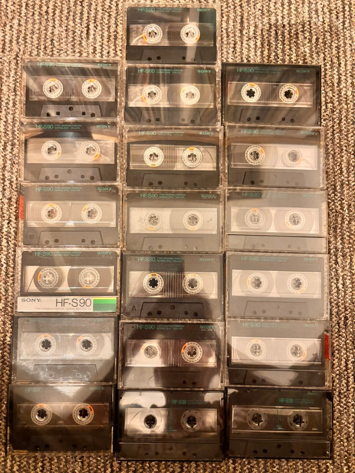 19X SONY HF-S TAPES, Ophalen of Verzenden, Zo goed als nieuw, Overige genres, 2 t/m 25 bandjes