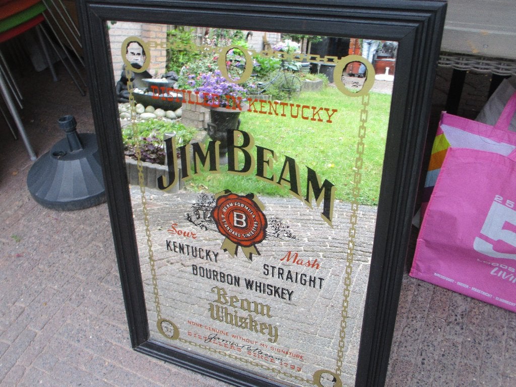 Whisky Spiegel(Jim Beam),v.a 35,00e, Ophalen, Gebruikt, Gebruiksvoorwerp