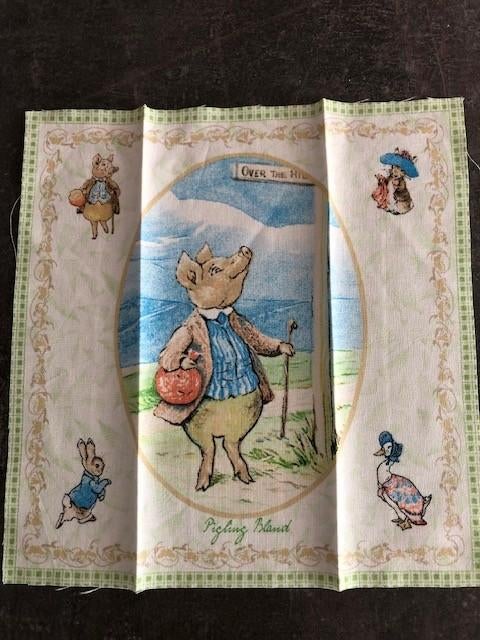 Beatrix Potter Lapje Stof Varken Pigling Bland Peter Rabbit, Overige kleuren, Nieuw, Ophalen of Verzenden, Katoen