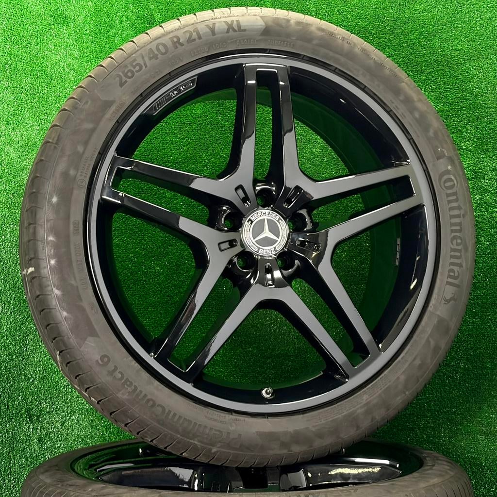 Originele 21 inch Mercedes AMG velgen banden GLE W166, Auto-onderdelen, Banden en Velgen, Gebruikt, 265 mm, Banden en Velgen, Germany