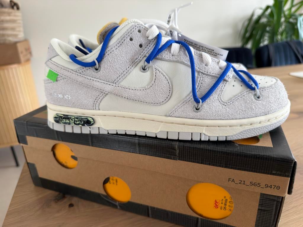 Nike Dunk Low Off-White Lot 32 EUR42/US8,5, Kleding | Heren, Schoenen, Overige kleuren, Nieuw, Ophalen of Verzenden, Sneakers of Gympen