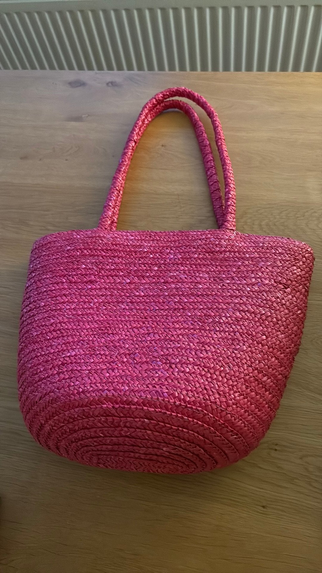 Tas roze br 36, h 26, d 14 cm, Ophalen of Verzenden, Zo goed als nieuw, Roze, Overige merken