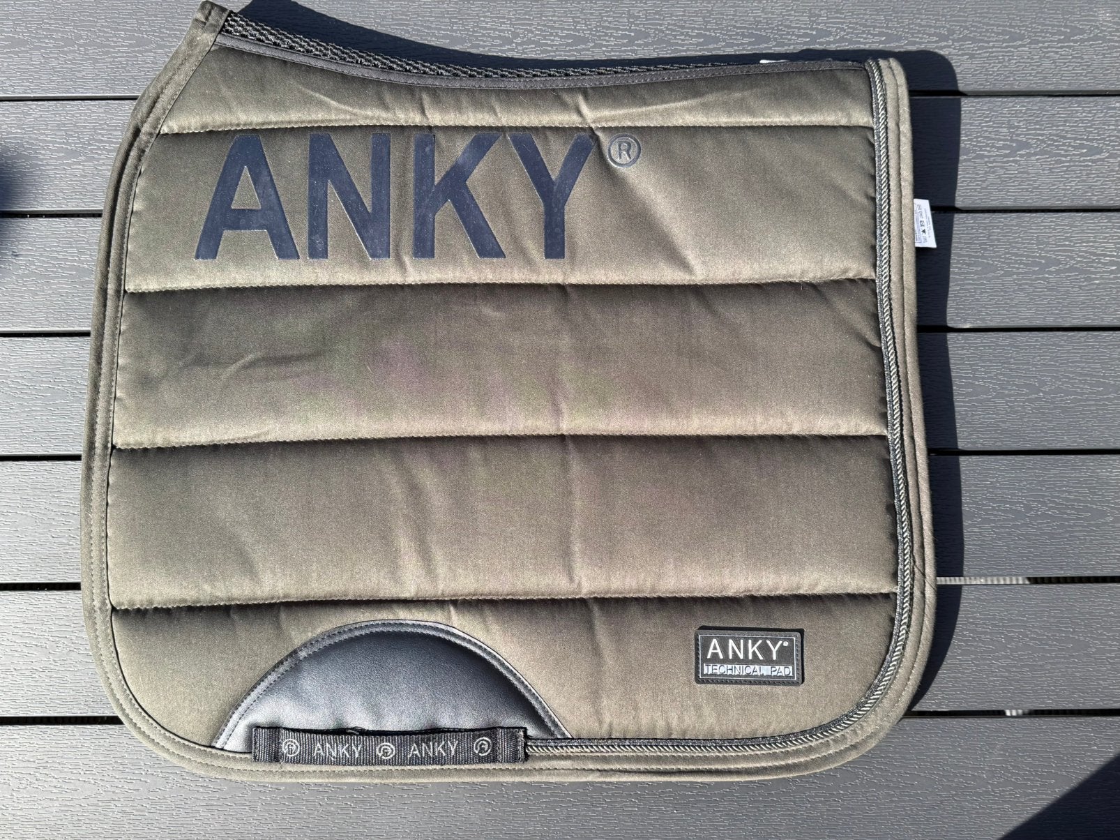 ANKY Zadelpad Full Olijfgroen, Full (L), Dressuurdekje, Ophalen of Verzenden, Zo goed als nieuw
