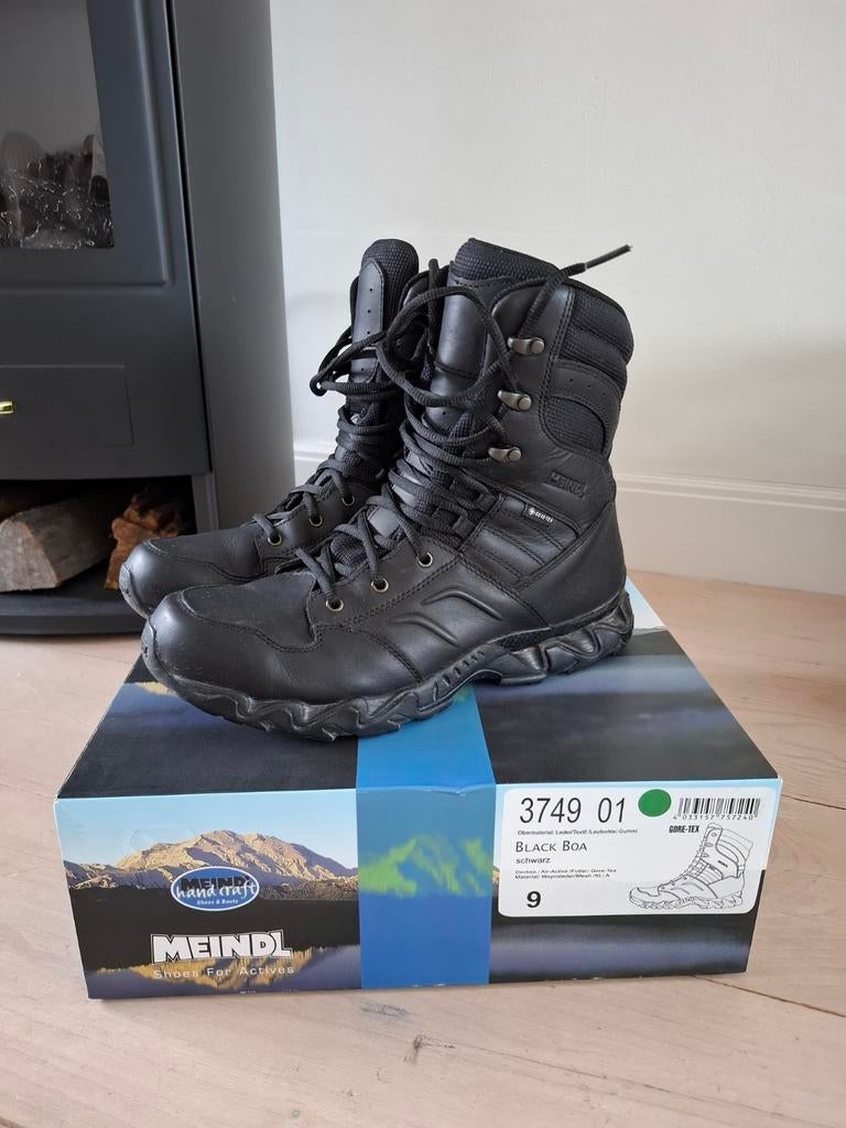 Meindl Black Boa GTX Tactical Boots - Maat 43 (Nieuw.), Sport en Fitness, Bergsport en Wandelen, Ophalen of Verzenden, Zo goed als nieuw
