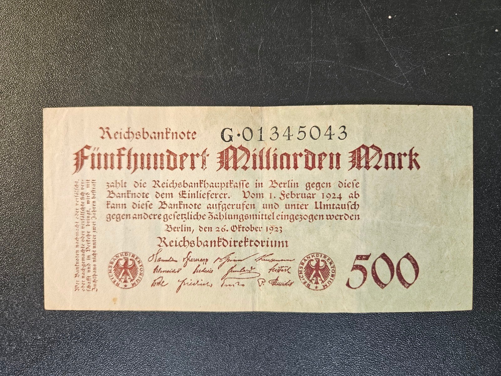 Duitsland pick 127a 1923, Verzenden, Duitsland, Los biljet